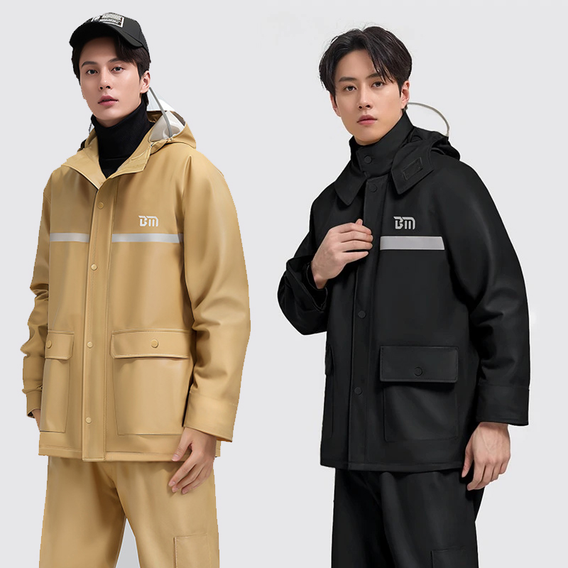 Motorcycle Gear Full Set - Thickened Motorcycle Raincoat Set Split Waterproof