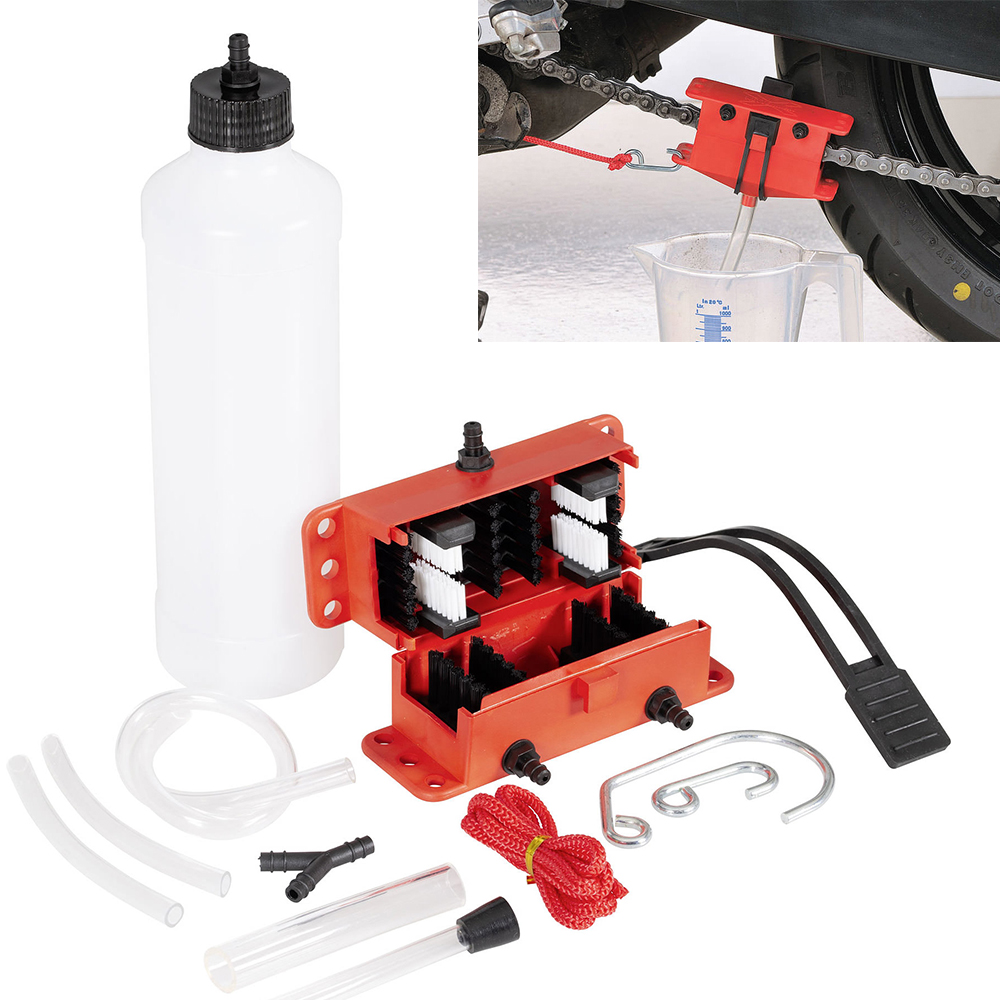 Motorcycle Gear Clearance - Motorcycle Chain Cleaning Machine Kit Brush