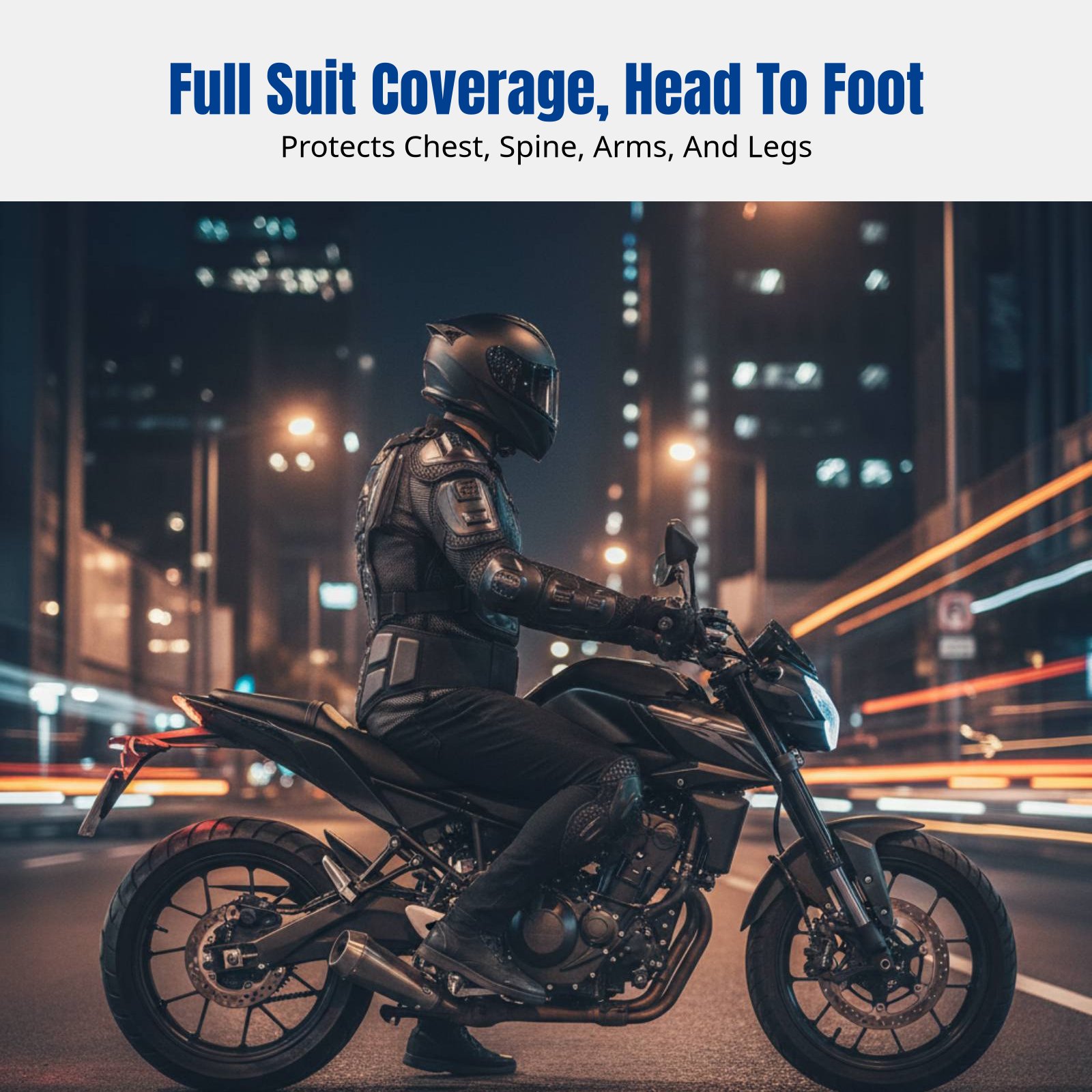 Motorcycle Gear Full Set - Outdoor Protective Set, Skiing, Cycling, Motorcycle