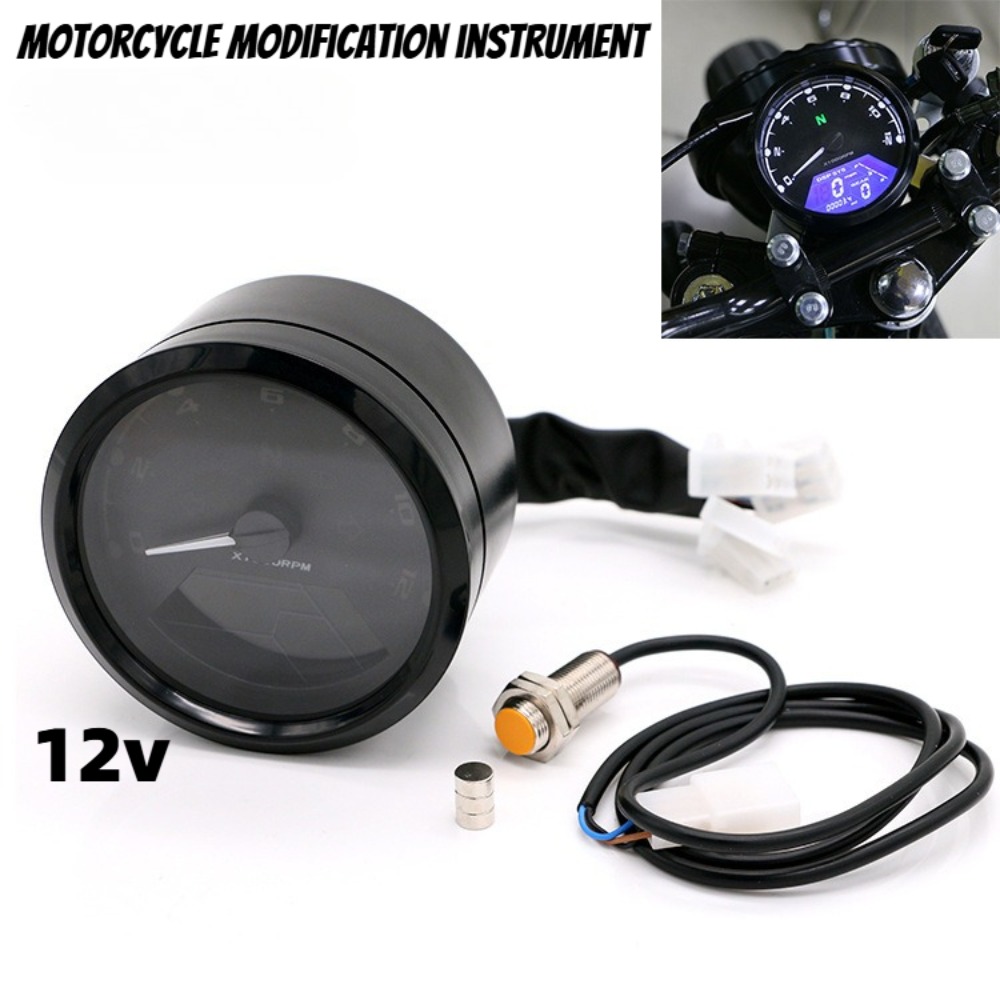 Motorcycle Gear Yamaha - Universal Motorcycle Meter Speedometer Digital Odometer