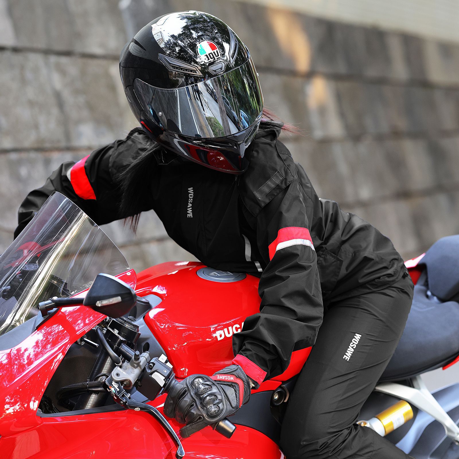 WOSAWE Men's Motorcycle Rain S - Motorcycle Gear Full Set ulasan dan harga