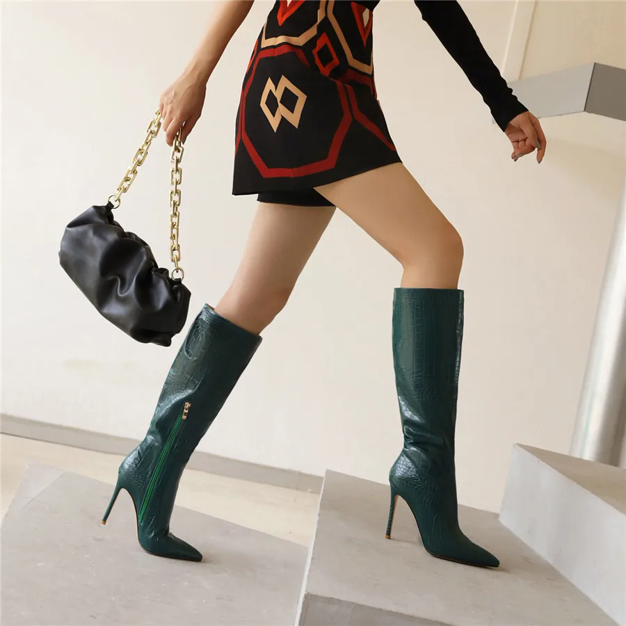 Shiny Silver Gold Women Knee H - Riding Boot Short ulasan dan harga