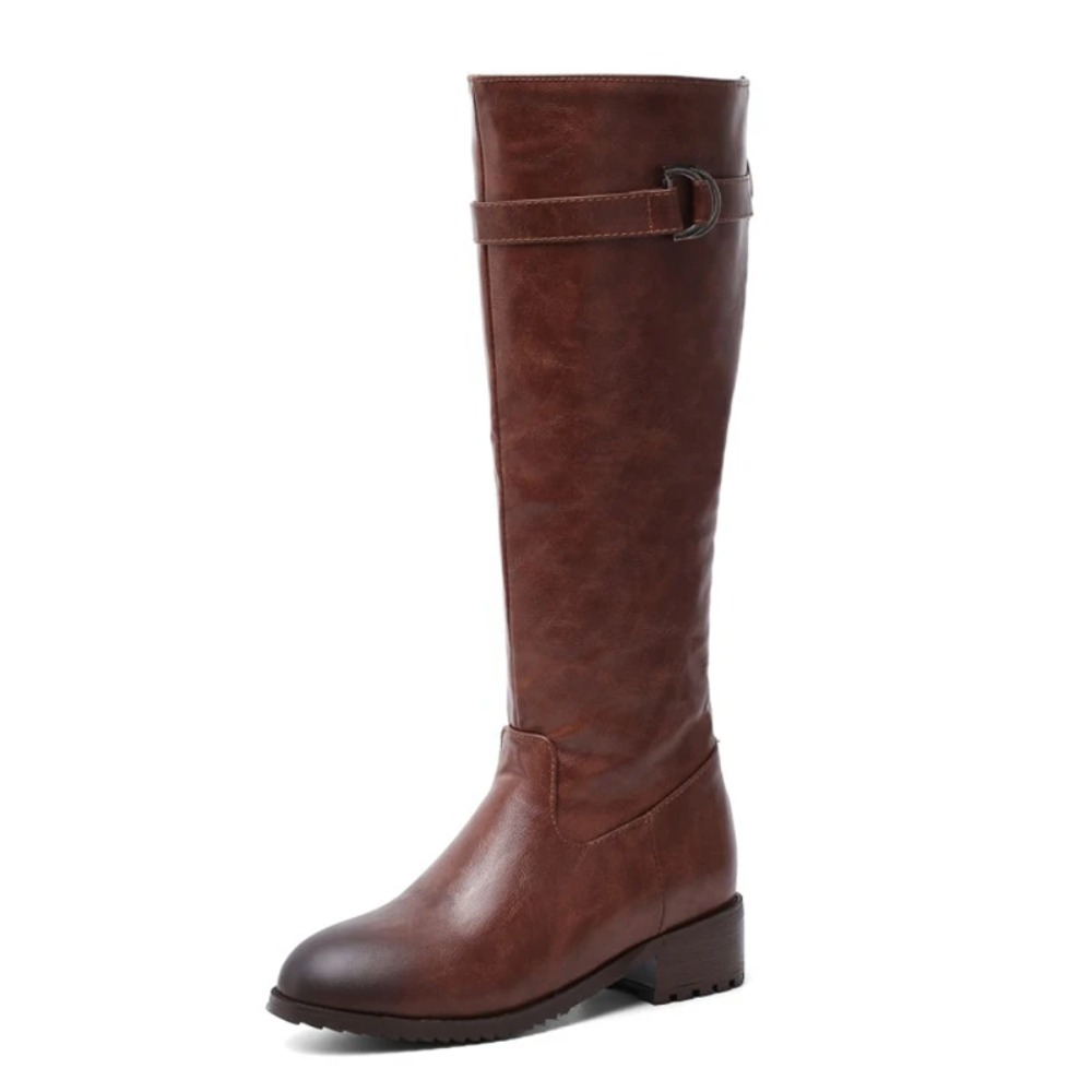 Knee High Boots Women Ponted T - Riding Boot Short ulasan dan harga