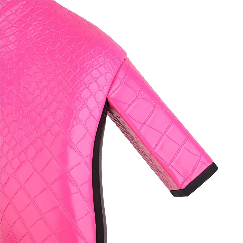 Faux Crocodile Leather Women K - Riding Boot Short ulasan dan harga