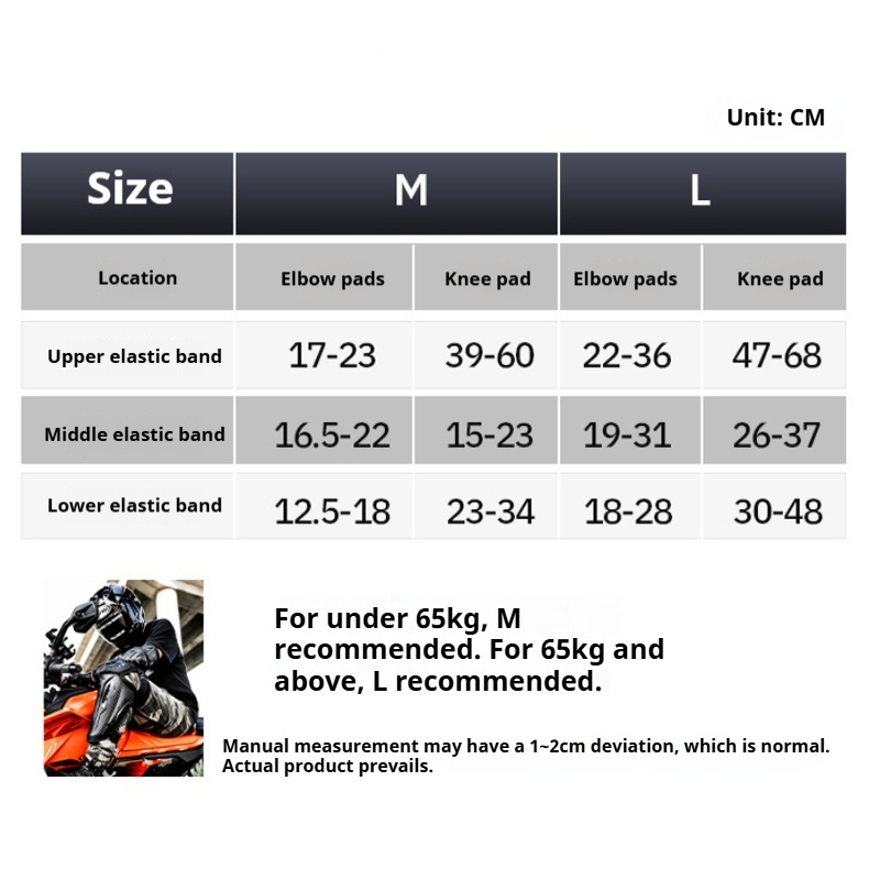 SULAITE Motorcycle Knee and El - Motorcycle Gear Full Set ulasan dan harga