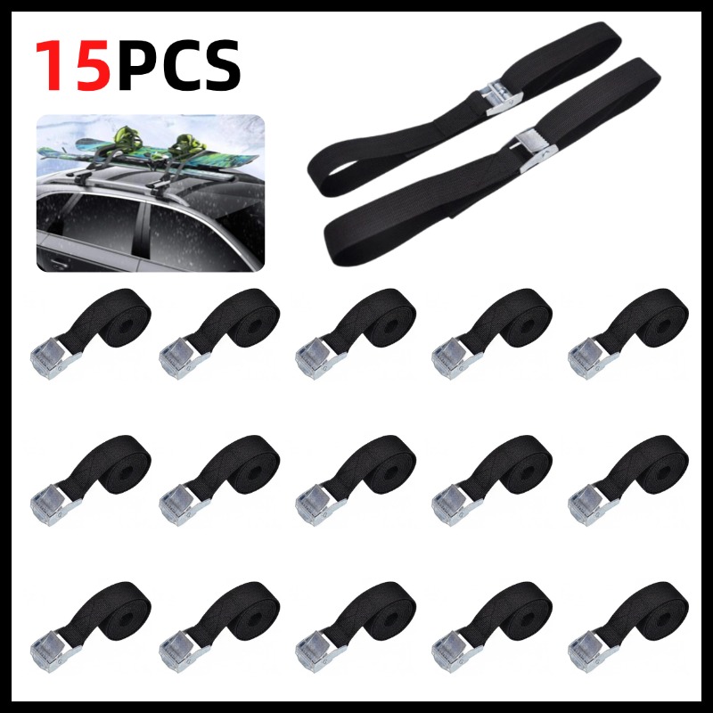 10PCS 40cm Black Buckle Tie-Do - Motorcycle Gear Bag ulasan dan harga