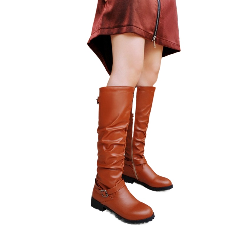 Knee High Boots Women Fashion  - Riding Boot Short ulasan dan harga