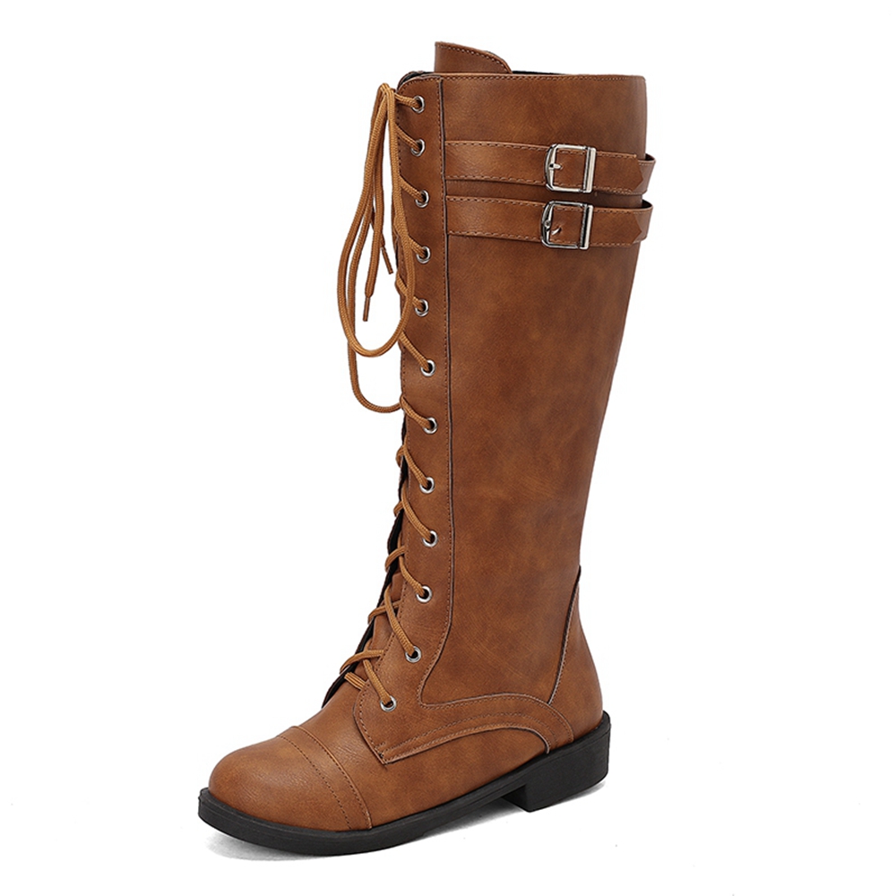 BLXQPYT Knee High Boots Women  - Riding Boot Short ulasan dan harga