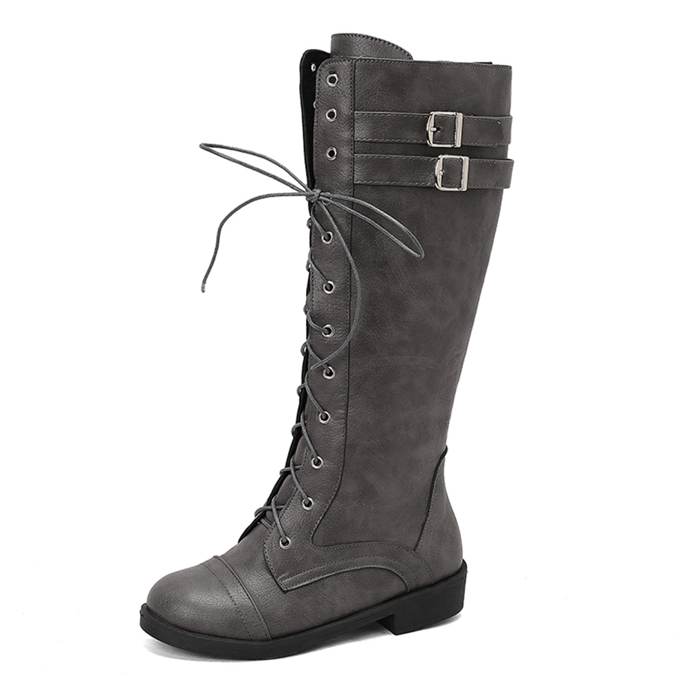 BLXQPYT Knee High Boots Women  - Riding Boot Short ulasan dan harga