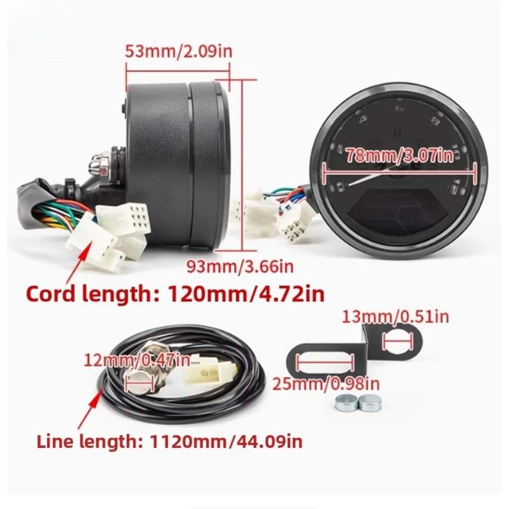 Universal Motorcycle Meter Spe - Motorcycle Gear Yamaha ulasan dan harga